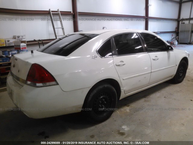 2G1WS55R979410619 - 2007 CHEVROLET IMPALA POLICE WHITE photo 4