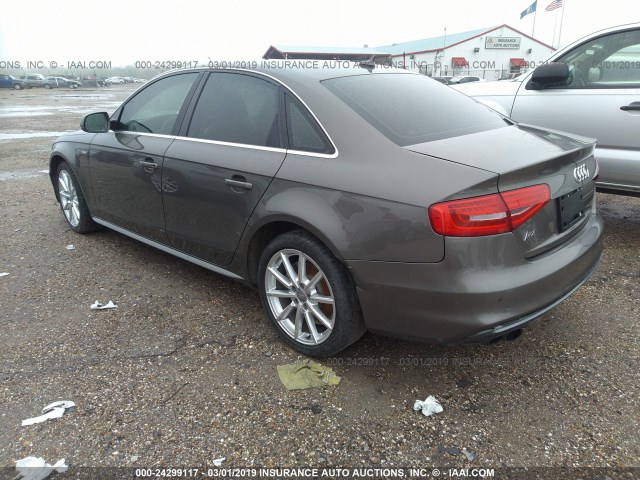 WAUEFAFL0EN041893 - 2014 AUDI A4 PREMIUM PLUS GRAY photo 3