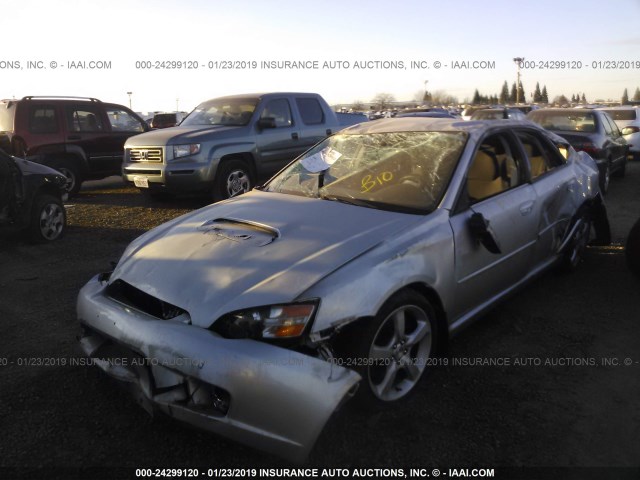 4S3BL686954207188 - 2005 SUBARU LEGACY GT SILVER photo 2