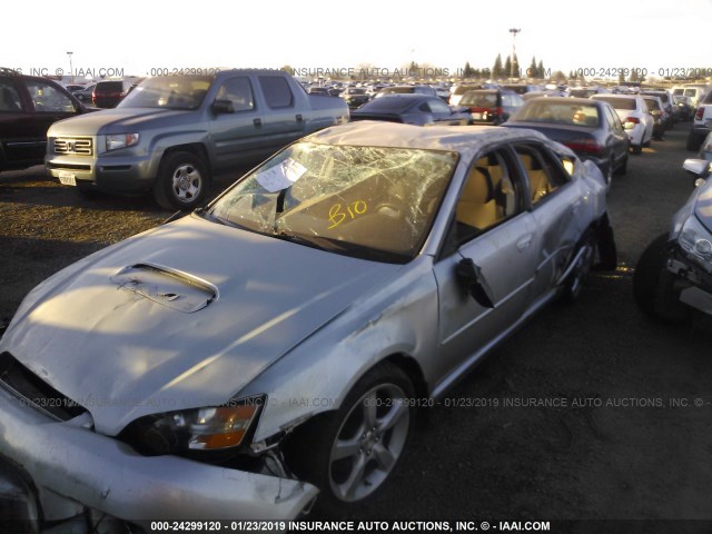 4S3BL686954207188 - 2005 SUBARU LEGACY GT SILVER photo 6