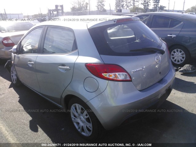 JM1DE1KZ4E0175637 - 2014 MAZDA MAZDA2 SPORT SILVER photo 3