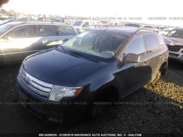 2FMDK48C97BB16870 - 2007 FORD EDGE SEL GRAY photo 2