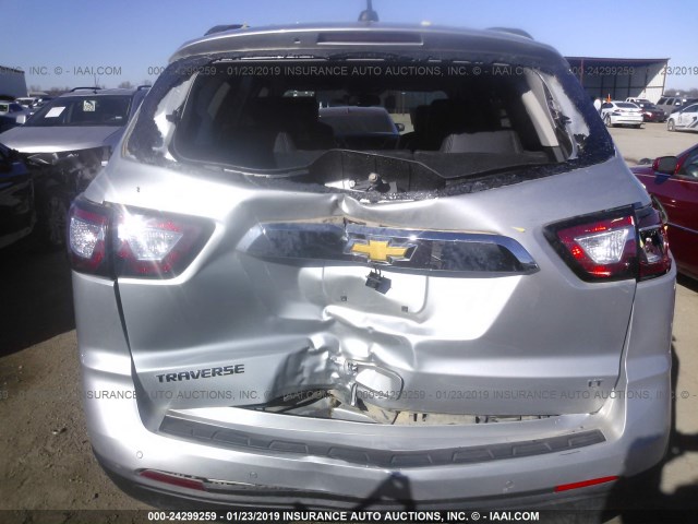 1GNKRHKD9HJ111768 - 2017 CHEVROLET TRAVERSE LT SILVER photo 6