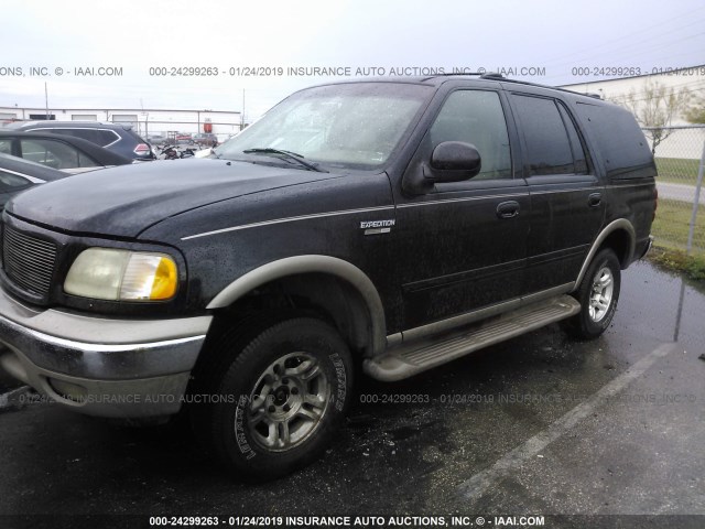 1FMPU18L2YLC11844 - 2000 FORD EXPEDITION EDDIE BAUER BLACK photo 2