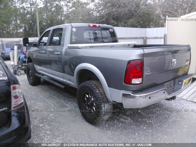 3C6UD5FL9CG331333 - 2012 DODGE RAM 2500 LARAMIE GRAY photo 3