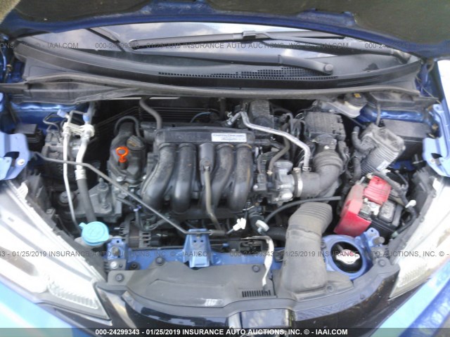 3HGGK5H56FM764979 - 2015 HONDA FIT LX BLUE photo 10