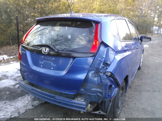 3HGGK5H56FM764979 - 2015 HONDA FIT LX BLUE photo 6