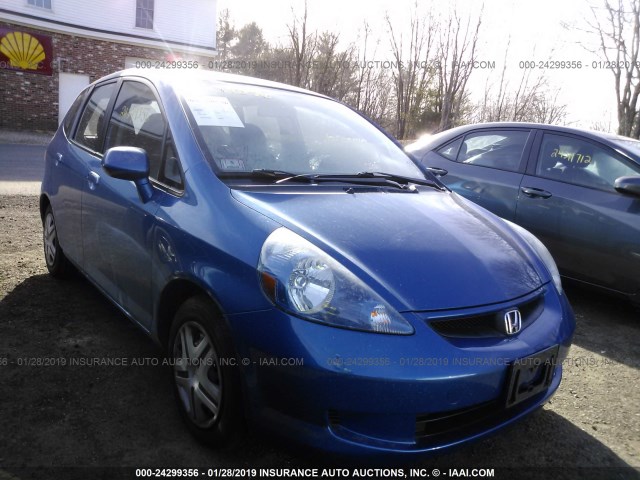 JHMGD38428S018848 - 2008 HONDA FIT BLUE photo 1