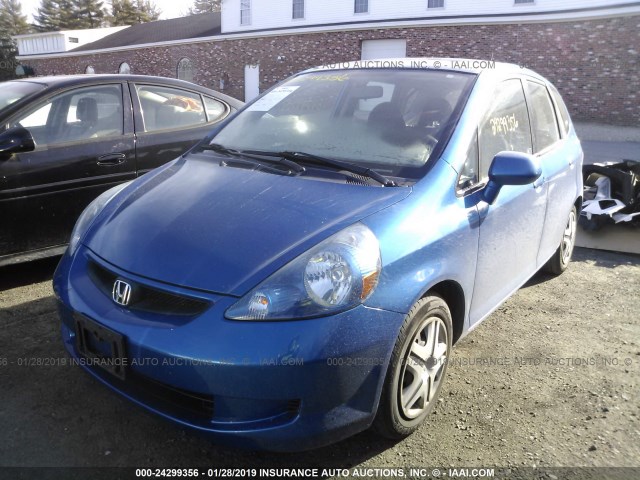 JHMGD38428S018848 - 2008 HONDA FIT BLUE photo 2