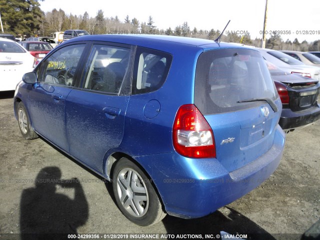 JHMGD38428S018848 - 2008 HONDA FIT BLUE photo 3