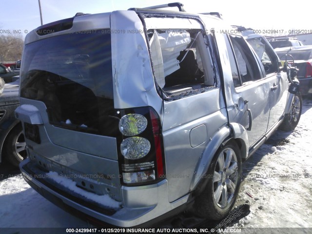 SALAG2V69EA728662 - 2014 LAND ROVER LR4 HSE SILVER photo 4