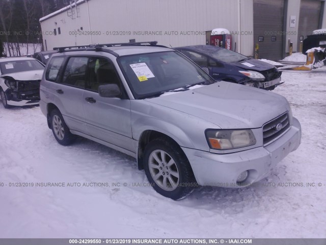 JF1SG65615H752454 - 2005 SUBARU FORESTER 2.5XS SILVER photo 1