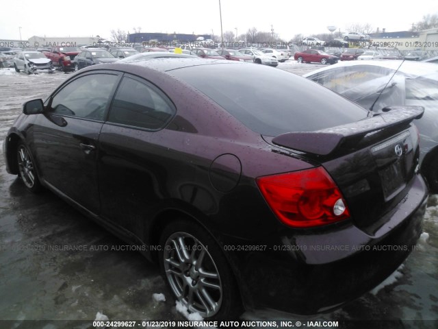 JTKDE177870161758 - 2007 TOYOTA SCION TC იასამნისფერი ფოტო 3