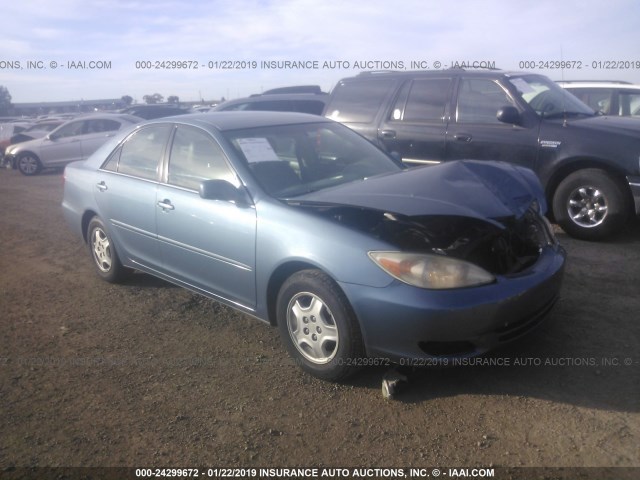 4T1BF30K73U555045 - 2003 TOYOTA CAMRY LE/XLE/SE BLUE photo 1