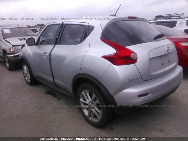 JN8AF5MV8DT211395 - 2013 NISSAN JUKE S/SV/SL GRAY photo 3