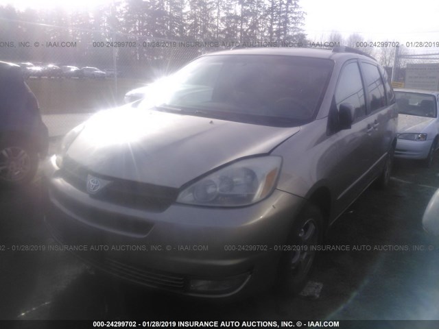 5TDZA23C94S026198 - 2004 TOYOTA SIENNA CE/LE GOLD photo 2