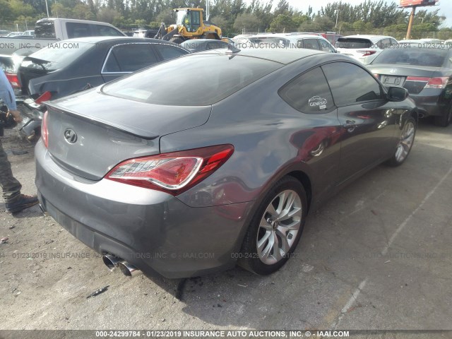 KMHHT6KJ5FU127794 - 2015 HYUNDAI GENESIS COUPE 3.8L GRAY photo 4