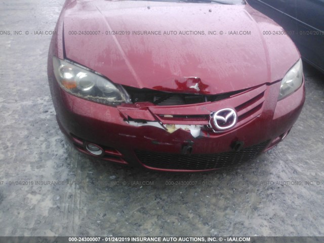 JM1BK324961413946 - 2006 MAZDA 3 S RED photo 6