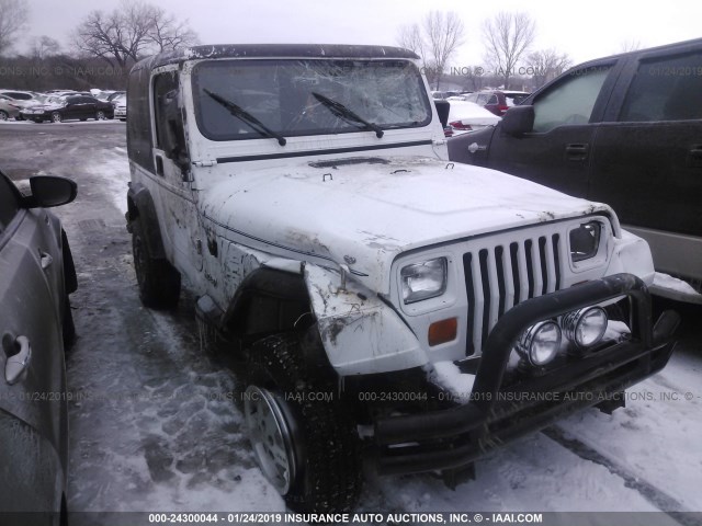 1J4FY19P0RP437052 - 1994 JEEP WRANGLER / YJ S WHITE photo 1