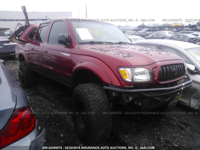 5TEHN72N93Z197146 - 2003 TOYOTA TACOMA DOUBLE CAB RED photo 1