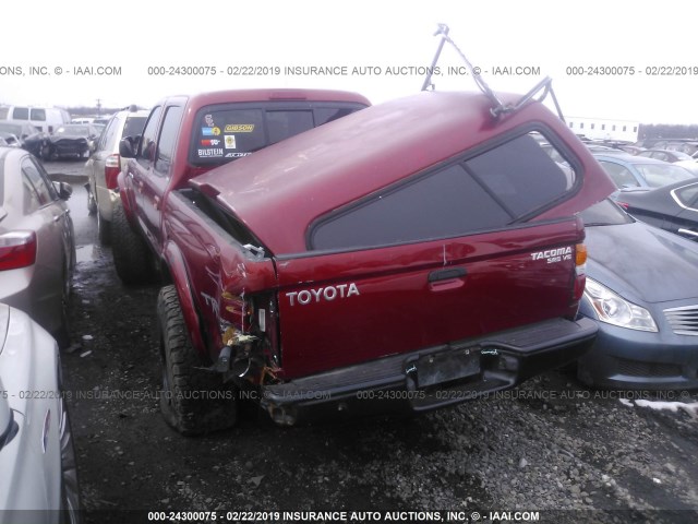 5TEHN72N93Z197146 - 2003 TOYOTA TACOMA DOUBLE CAB RED photo 3