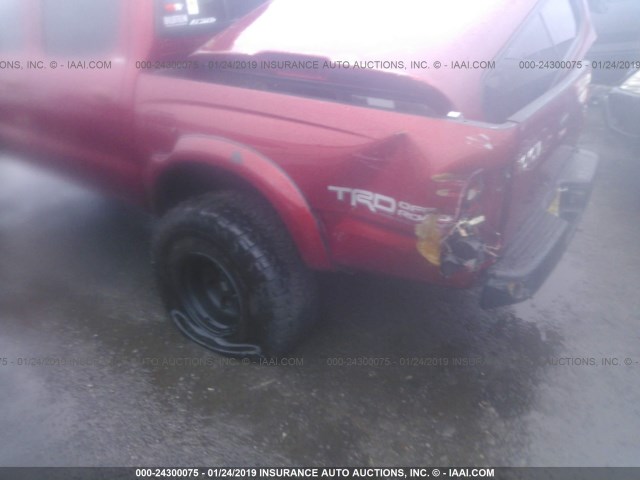 5TEHN72N93Z197146 - 2003 TOYOTA TACOMA DOUBLE CAB RED photo 6