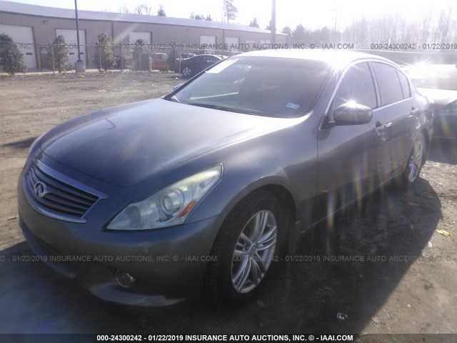 JN1CV6AP5DM710378 - 2013 INFINITI G37 JOURNEY/SPORT GRAY photo 2