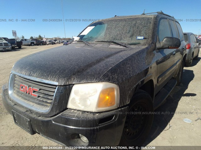 1GKDS13S742125736 - 2004 GMC ENVOY BLACK photo 2