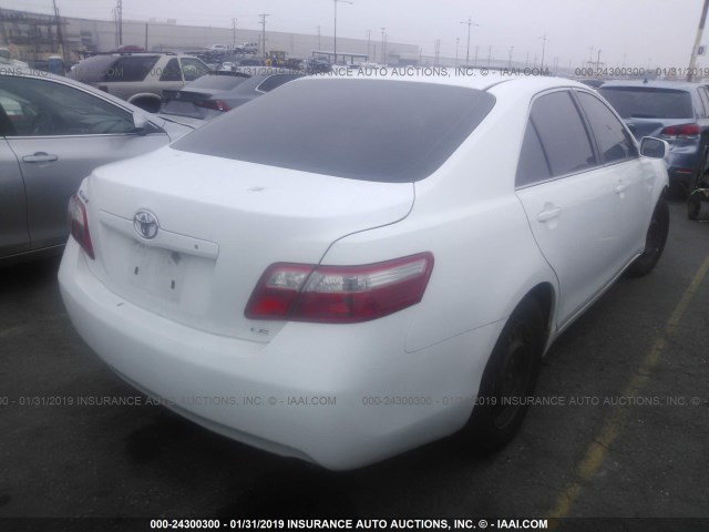 4T4BE46K99R089827 - 2009 TOYOTA CAMRY SE/LE/XLE WHITE photo 4