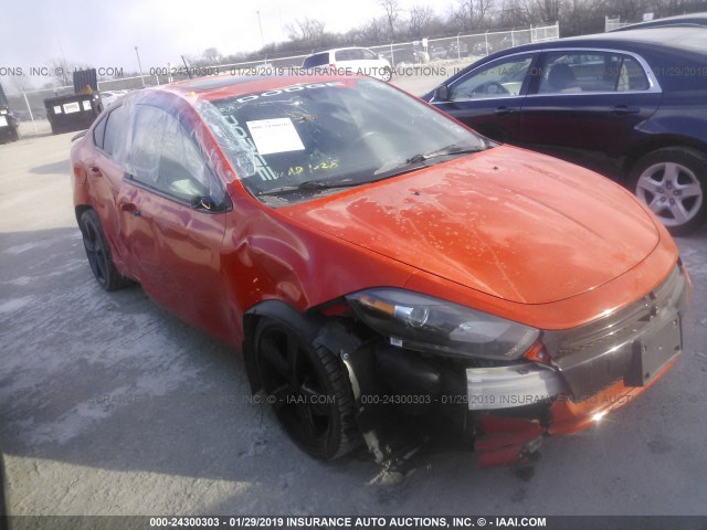 1C3CDFBB8FD237408 - 2015 DODGE DART SXT ORANGE photo 1