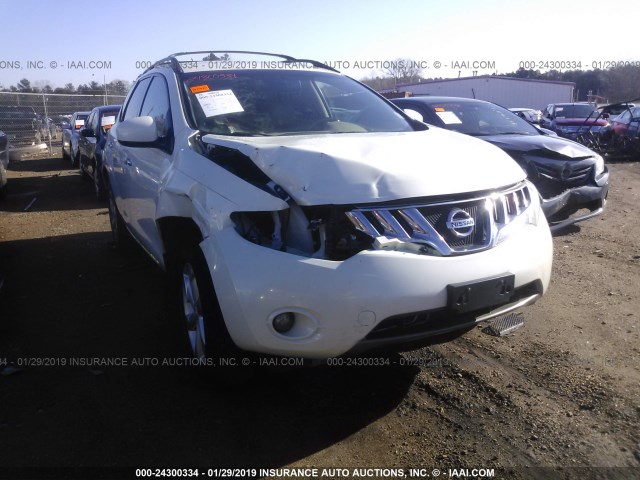 JN8AZ18U79W005203 - 2009 NISSAN MURANO S/SL WHITE photo 6