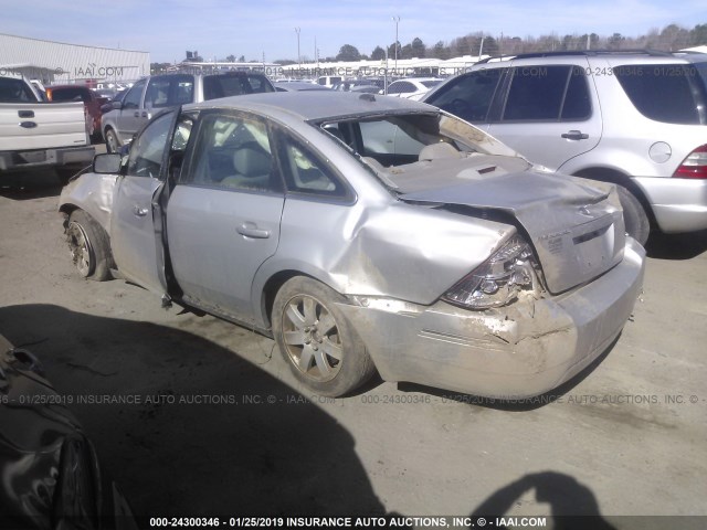 1FAHP24107G127688 - 2007 FORD FIVE HUNDRED SEL SILVER photo 3