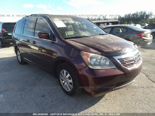 5FNRL38749B003578 - 2009 HONDA ODYSSEY EXL MAROON photo 1