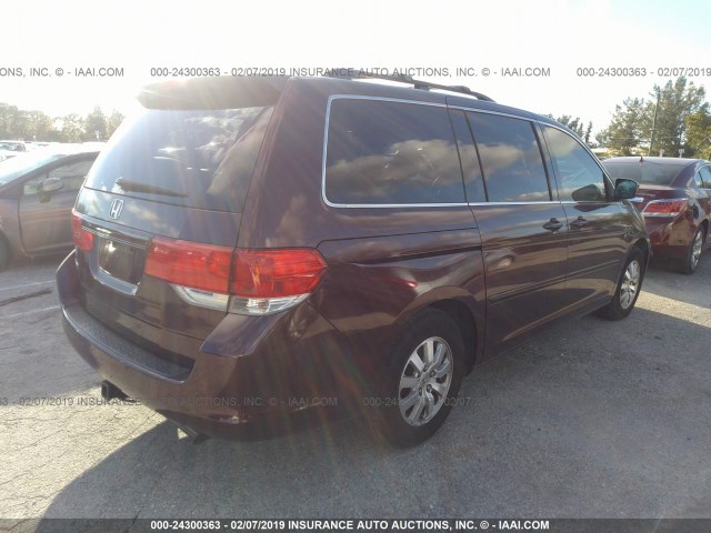 5FNRL38749B003578 - 2009 HONDA ODYSSEY EXL MAROON photo 4