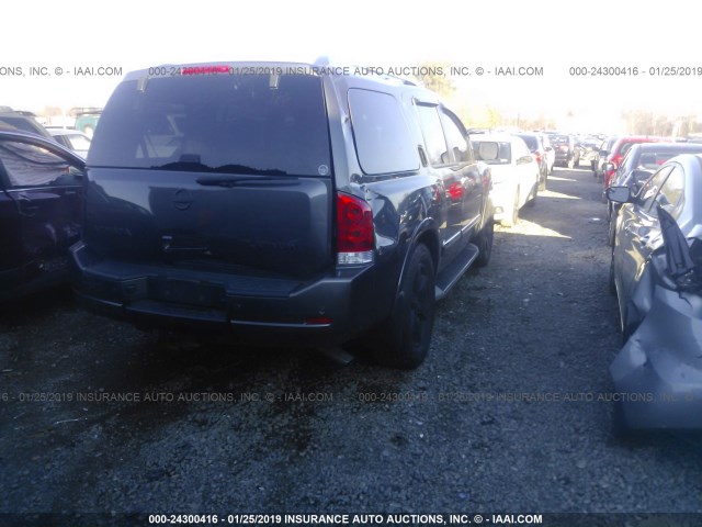 5N1AA0NE3CN604845 - 2012 NISSAN ARMADA SV/SL/PLATINUM GRAY photo 4