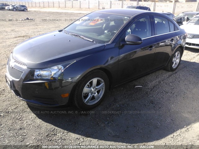 1G1PC5SB4E7345170 - 2014 CHEVROLET CRUZE LT GRAY photo 2