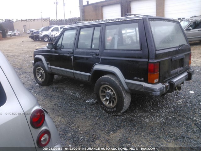 1J4FJ58L5LL267148 - 1990 JEEP CHEROKEE LAREDO BLACK photo 3