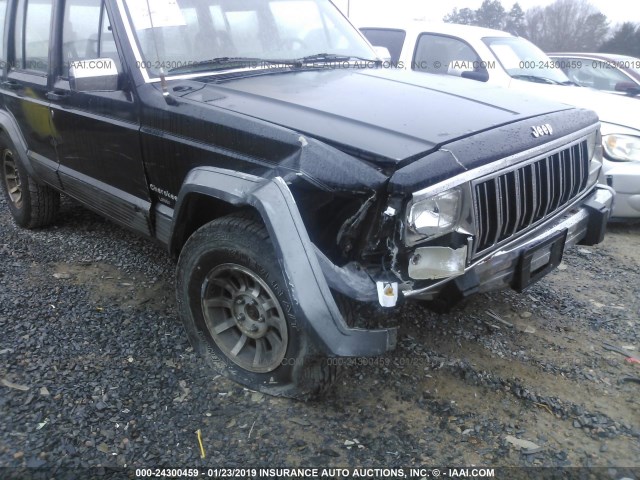 1J4FJ58L5LL267148 - 1990 JEEP CHEROKEE LAREDO BLACK photo 6