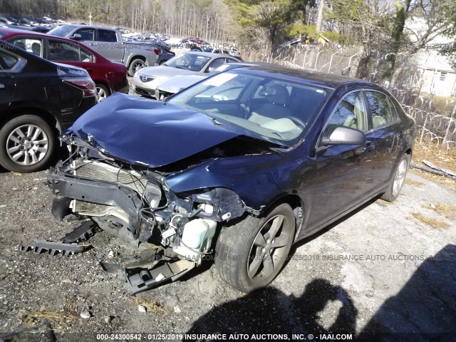 1G1ZA5EU1CF238592 - 2012 CHEVROLET MALIBU LS Dark Blue photo 2