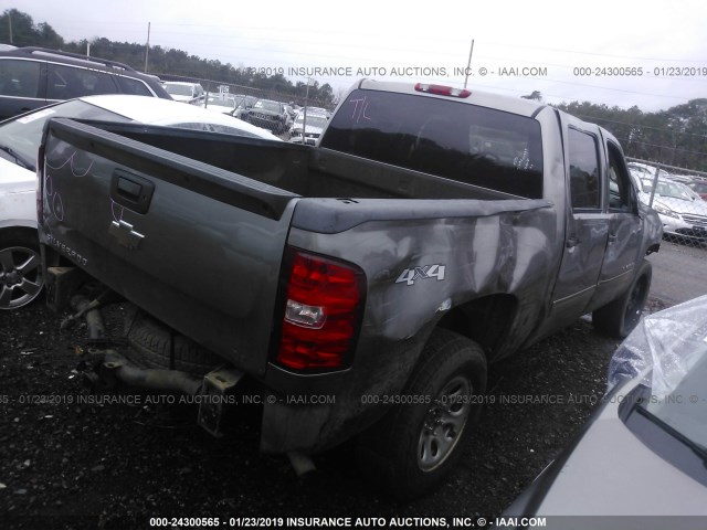 3GCEK23M59G171524 - 2009 CHEVROLET SILVERADO K1500 LT GRAY photo 4