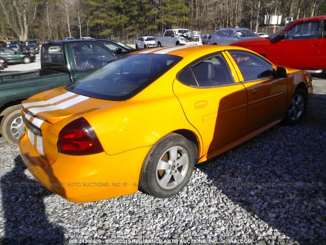 2G2WP552561118477 - 2006 PONTIAC GRAND PRIX ORANGE photo 4
