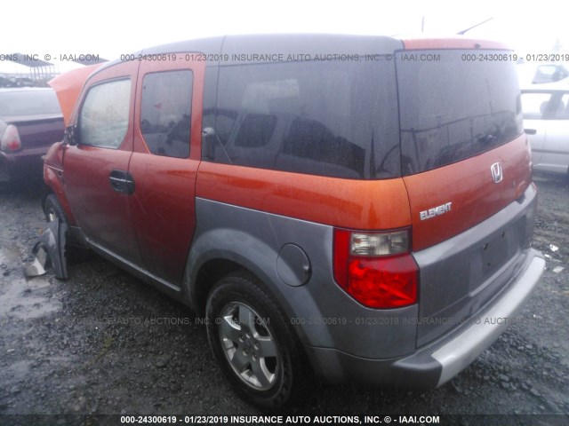 5J6YH18503L016715 - 2003 HONDA ELEMENT EX ORANGE photo 3