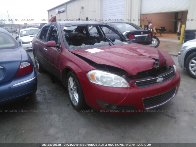 2G1WU583881248824 - 2008 CHEVROLET IMPALA LTZ RED photo 1