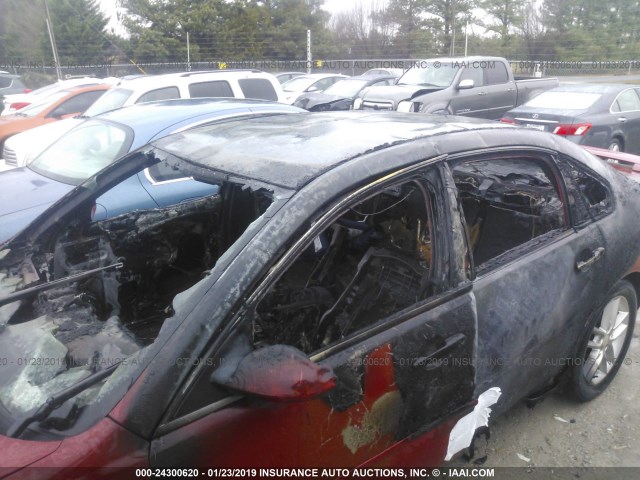 2G1WU583881248824 - 2008 CHEVROLET IMPALA LTZ RED photo 6