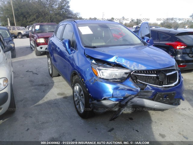 KL4CJASB2HB174905 - 2017 BUICK ENCORE PREFERRED BLUE photo 1