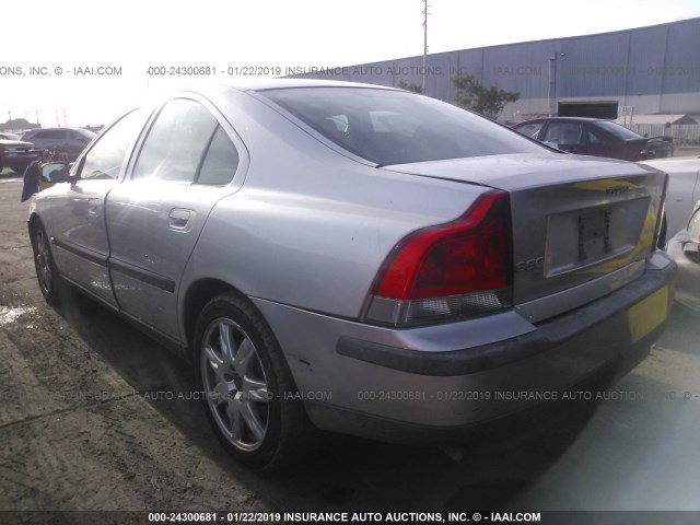 YV1RS64A242405059 - 2004 VOLVO S60 SILVER photo 3