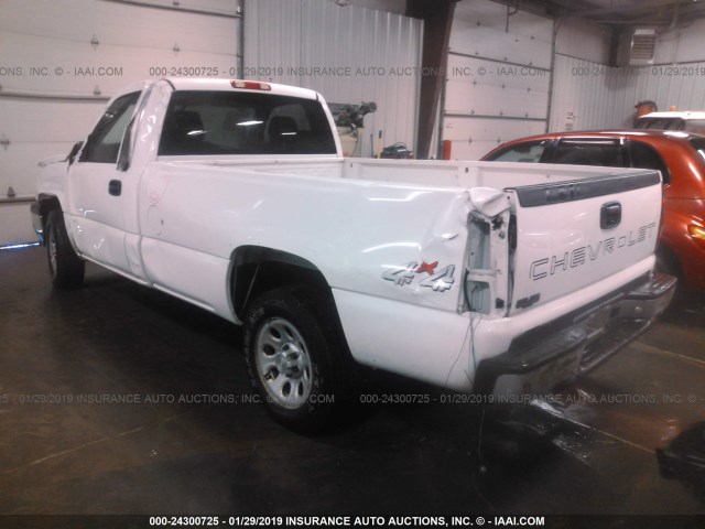 1GCEK14X17Z157765 - 2007 CHEVROLET SILVERADO K1500 CLASSIC WHITE photo 3