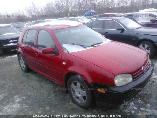 9BWGP61J324004680 - 2002 VOLKSWAGEN GOLF GLS TDI RED photo 1