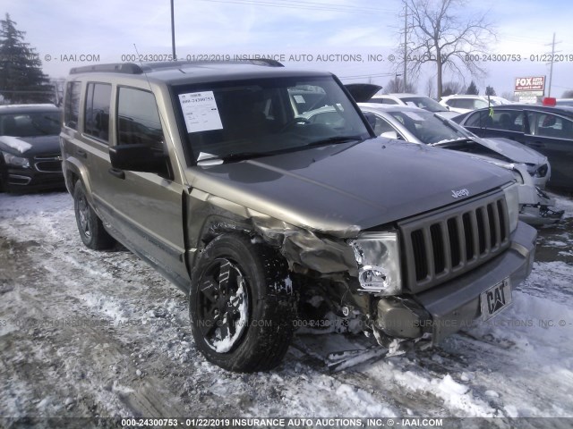 1J8HG48N06C232023 - 2006 JEEP COMMANDER BEIGE photo 1