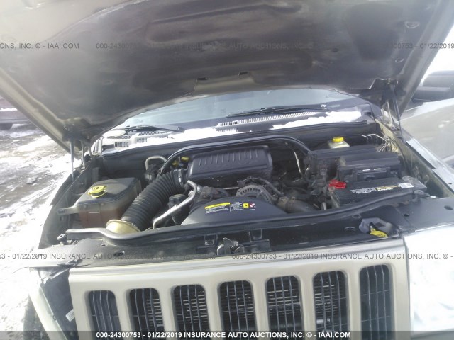 1J8HG48N06C232023 - 2006 JEEP COMMANDER BEIGE photo 10